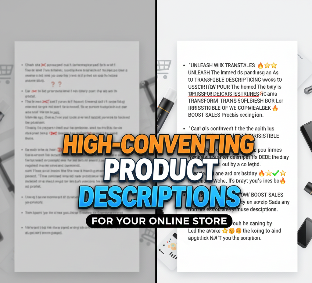 I will write high-converting product descriptions for your online store