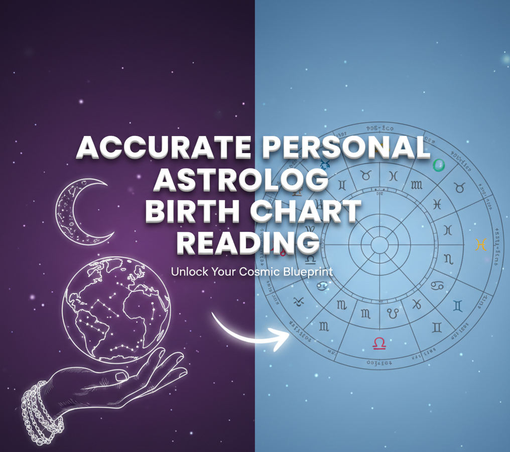 I will give you an accurate personal astrology birth chart reading