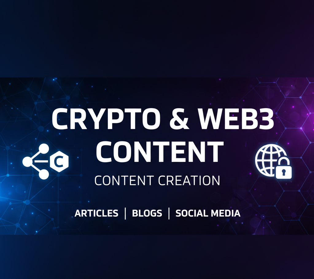 I will create professional Crypto and Web3 content for your project or business